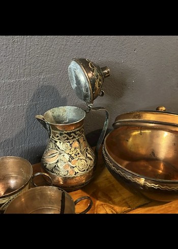 Kahverengi Etnik Desenli Geleneksel set - Görsel 3