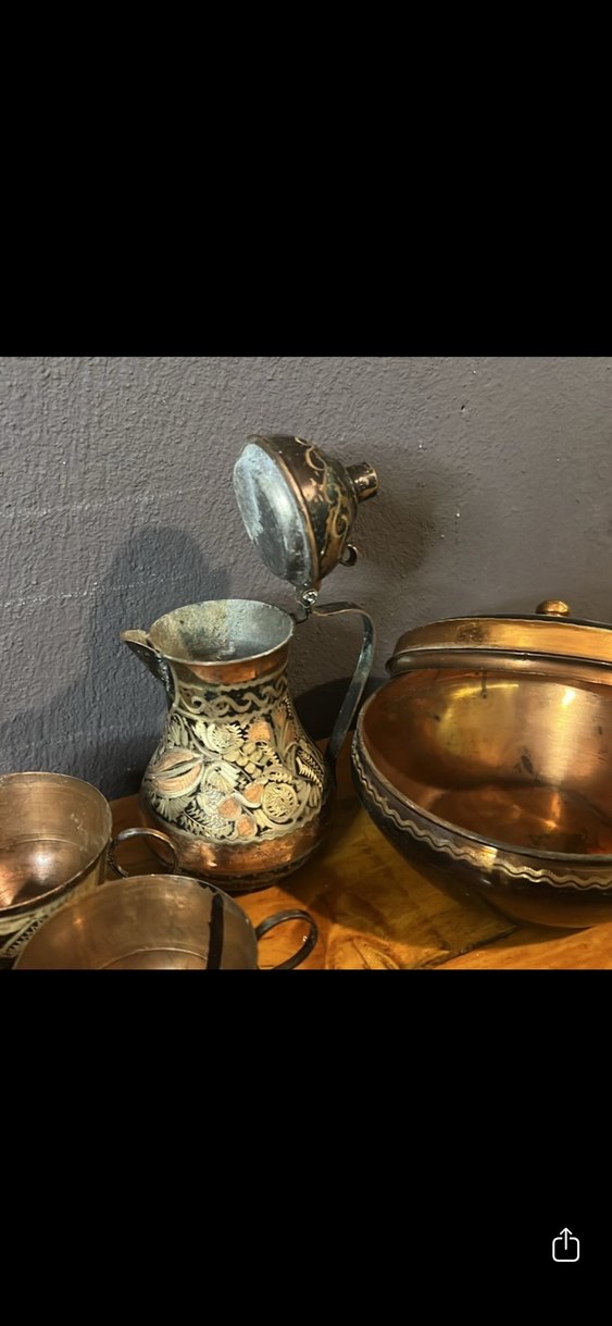 Kahverengi Etnik Desenli Geleneksel set - Görsel 3