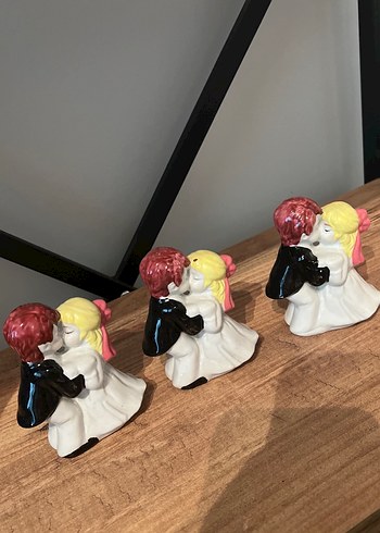 Beyaz Gelin ve Damat Biblo Seti - Görsel 3