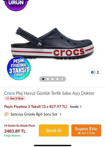 Crocs Crocs kadın terlik