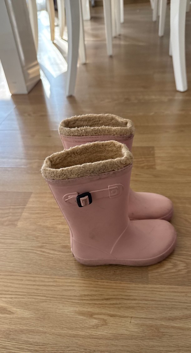 Kız Çocuk Pembe Lastik Bot - Görsel 2