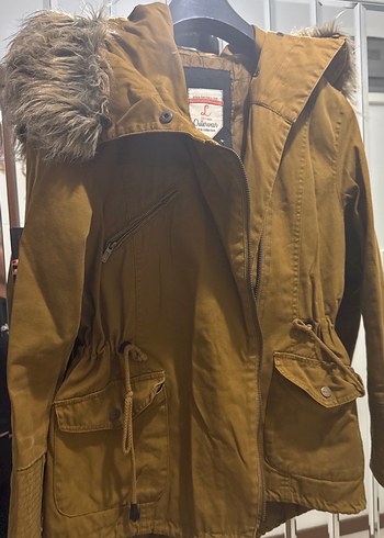 Kahverengi Kadın Süet Kürklü Ceket - Görsel 2