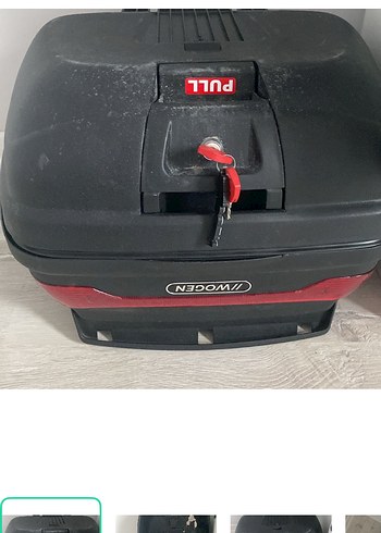 Pulsar Woden Siyah Kirmizi Motosiklet Bagaji