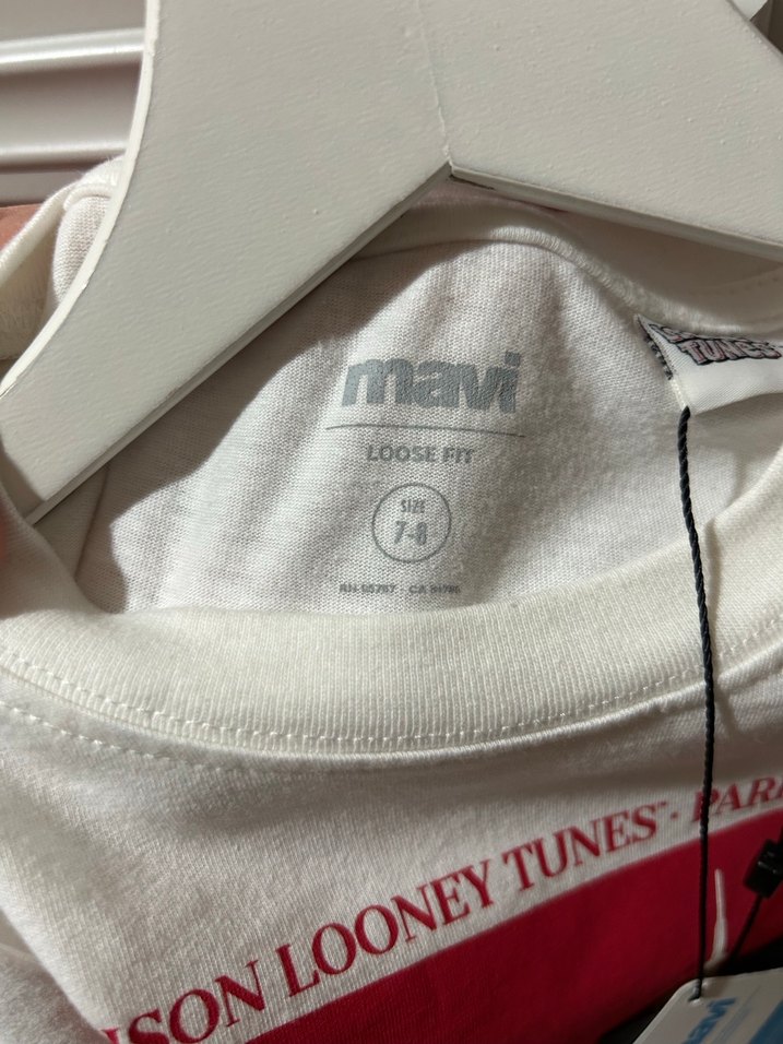 Baskılı Beyaz Kısa Kollu Kadın Tişört - Görsel 2