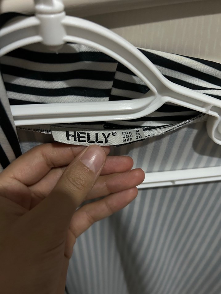 Gri Çizgili Kadın Midi Blazer - Görsel 3