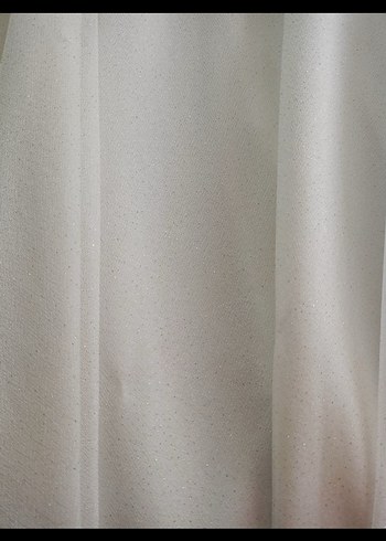 Uzun Kollu V Yakalı Beyaz Sade elbise - Görsel 2