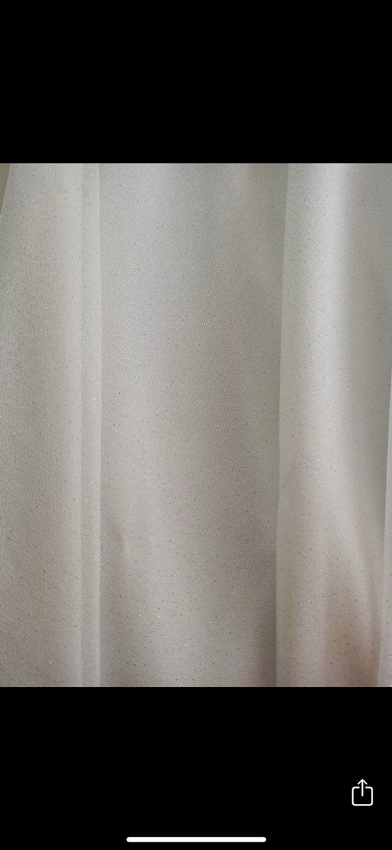 Uzun Kollu V Yakalı Beyaz Sade elbise - Görsel 2