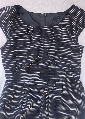 Zara Klasik Siyah Midi Kalem Elbise