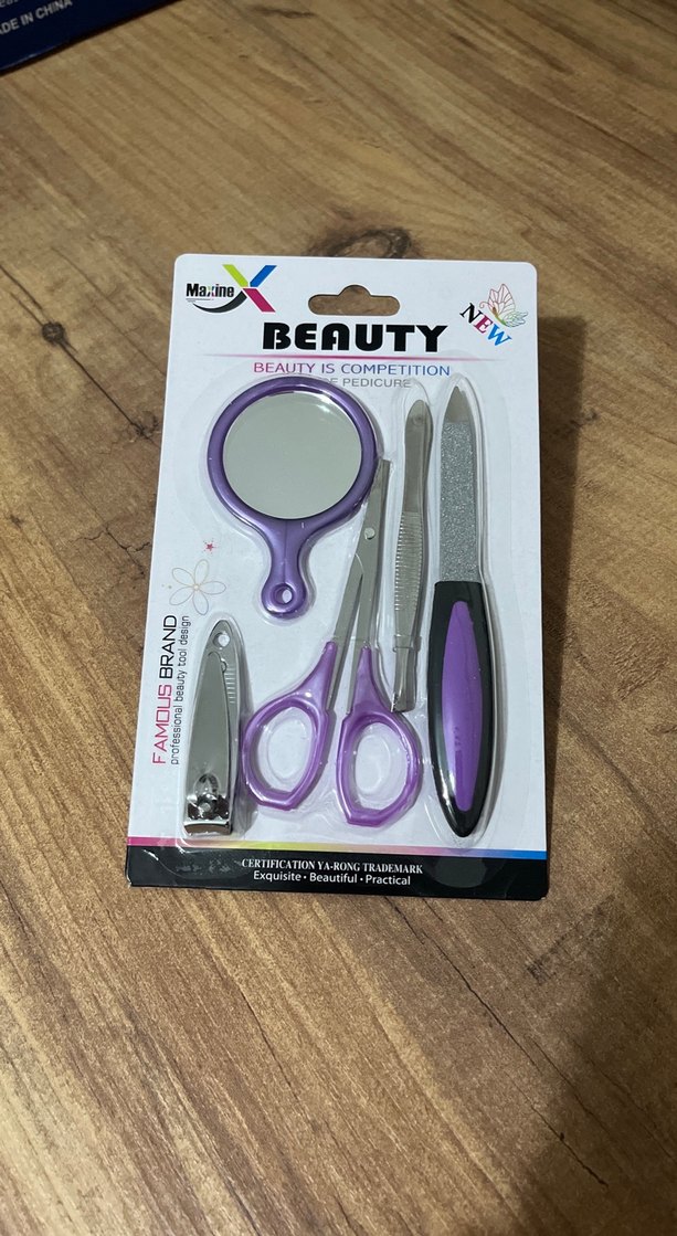 Renkli Mor Manikür ve Pedikür Seti - Görsel 2