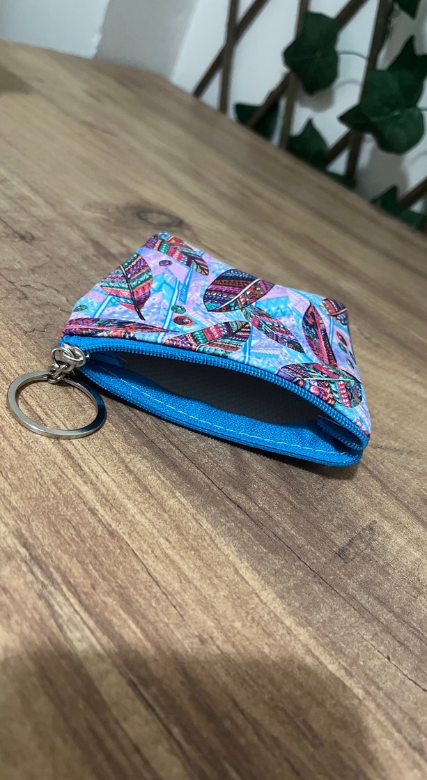 Renkli Baskılı Bohem Bozuk Para Cüzdanı - Görsel 2