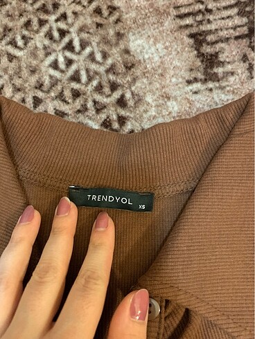 Trendyol & Milla Trendyol milla önü büzgülü kahverengi gömlek