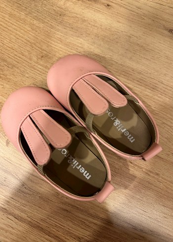 Kız Çocuk Pembe Tokalı Babet Ayakkabı - Görsel 2