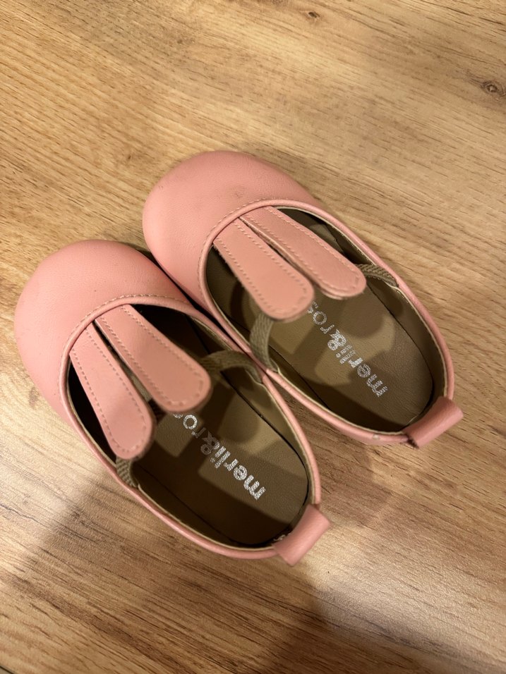 Kız Çocuk Pembe Tokalı Babet Ayakkabı - Görsel 2