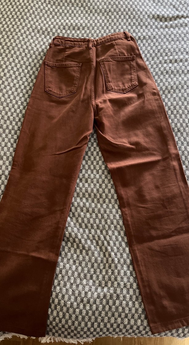 Trendyolmilla kahverengi kot pantolon - Görsel 2