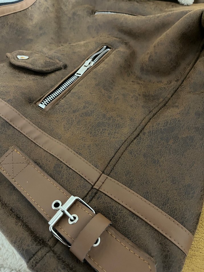 Kahverengi ceket - Görsel 4