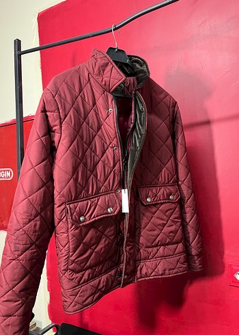 Bordo Düğmeli Kadın Ceket - Görsel 2