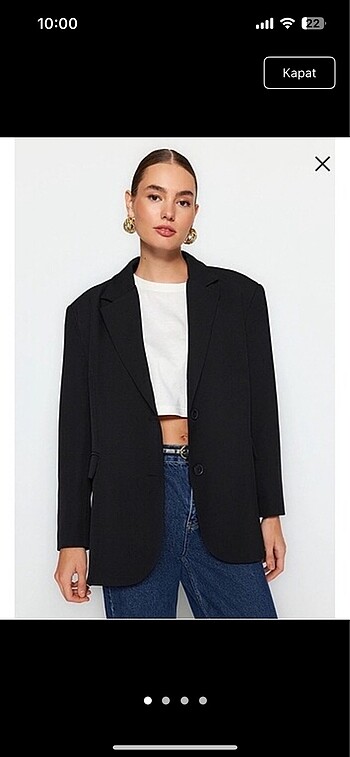 s Beden Oversize blazer ceket