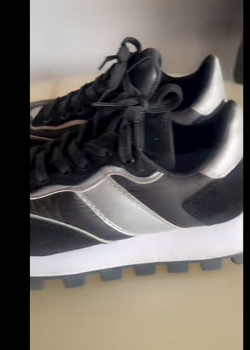 Siyah Gri Kadın Spor Ayakkabı - Görsel 2