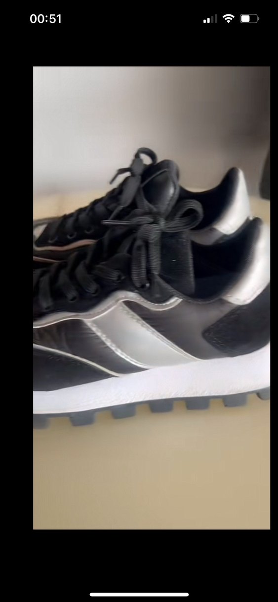 Siyah Gri Kadın Spor Ayakkabı - Görsel 2