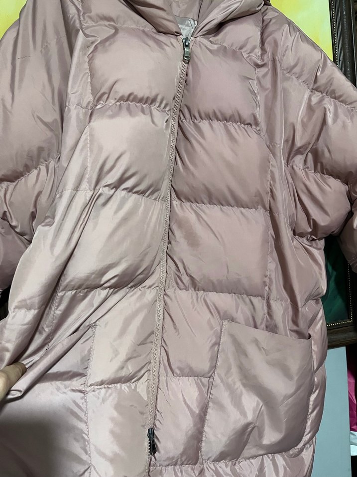 Pembe kadın şişme mont - Görsel 2