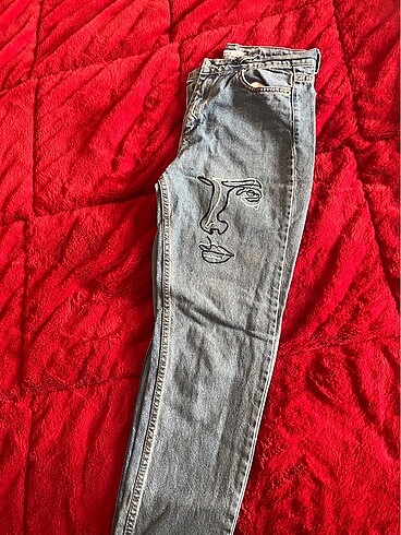 29 Beden mavi Renk Kot pantolon