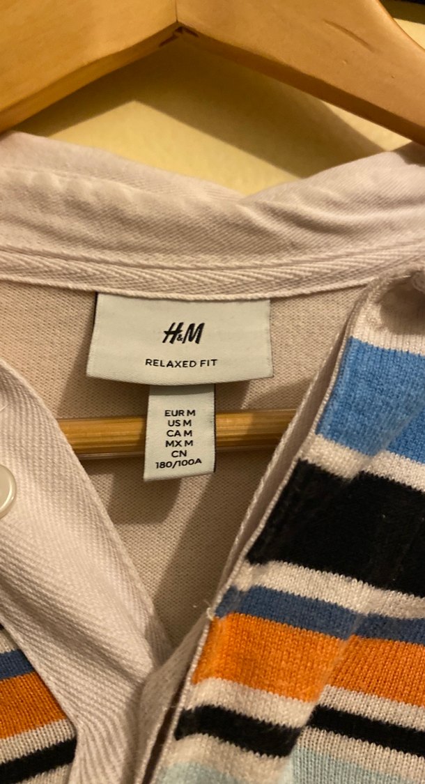 Çizgili Gömlek Yakalı Pamuklu Üst - Görsel 3