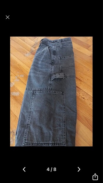 xl Beden gri Renk Skater kargo pantolon