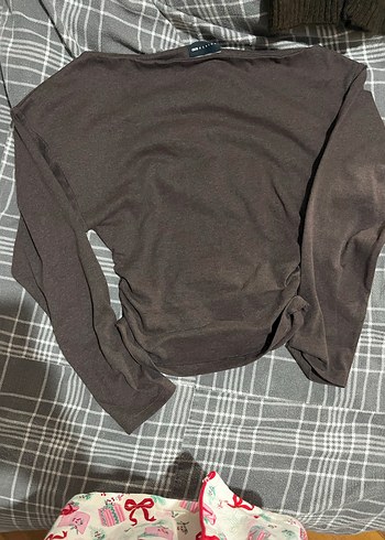 Gri Loose Fit Midi Denim Kadın Pantolon - Görsel 2