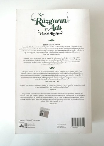  Rüzgarın Adı - Patrick Rothfuss