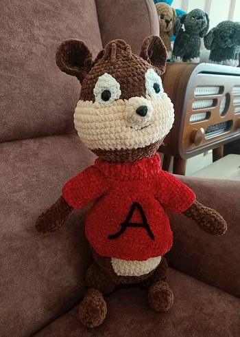 Kahverengi Peluş Oyuncak Alvin - Görsel 2