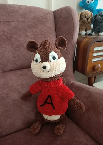 Kahverengi Peluş Oyuncak Alvin - Görsel 4