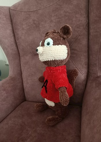 Kahverengi Peluş Oyuncak Alvin - Görsel 5