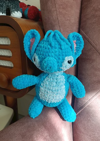 Mavi Peluş Oyuncak stitch - Görsel 2