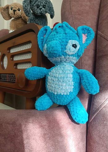Mavi Peluş Oyuncak stitch - Görsel 4