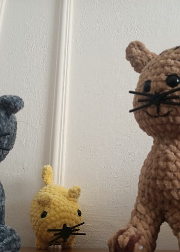 Renkli Peluş kedi Oyuncak - Görsel 4