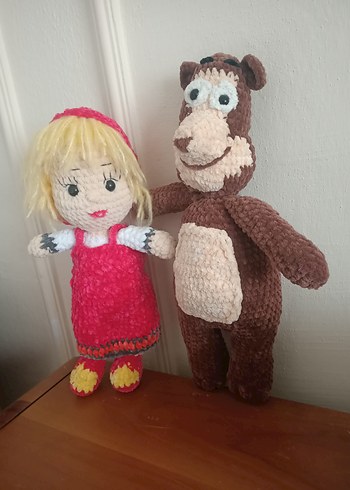 Kahverengi ve Gri Peluş Koca Ayı - Görsel 4