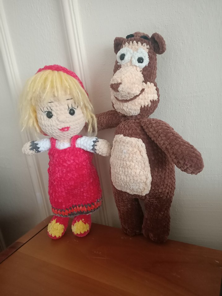 Kahverengi ve Gri Peluş Koca Ayı - Görsel 4