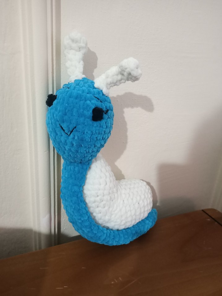 Renkli kalpli Peluş Oyuncak Salyangoz - Görsel 2