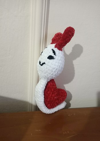 Kalpli romantik salyangoz Peluş Oyuncak - Görsel 4