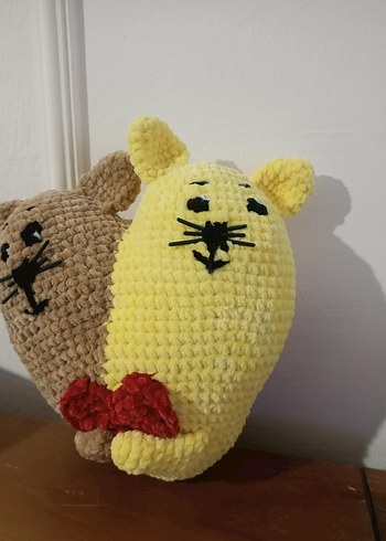 Sevgililer günü 2 kedi 1 kalp oyuncak - Görsel 4