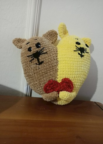 Sevgililer günü 2 kedi 1 kalp oyuncak - Görsel 6