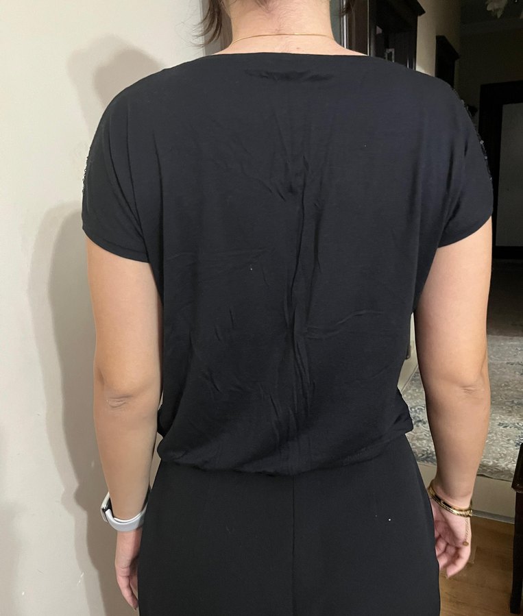 Siyah payet T_shırt - Görsel 3