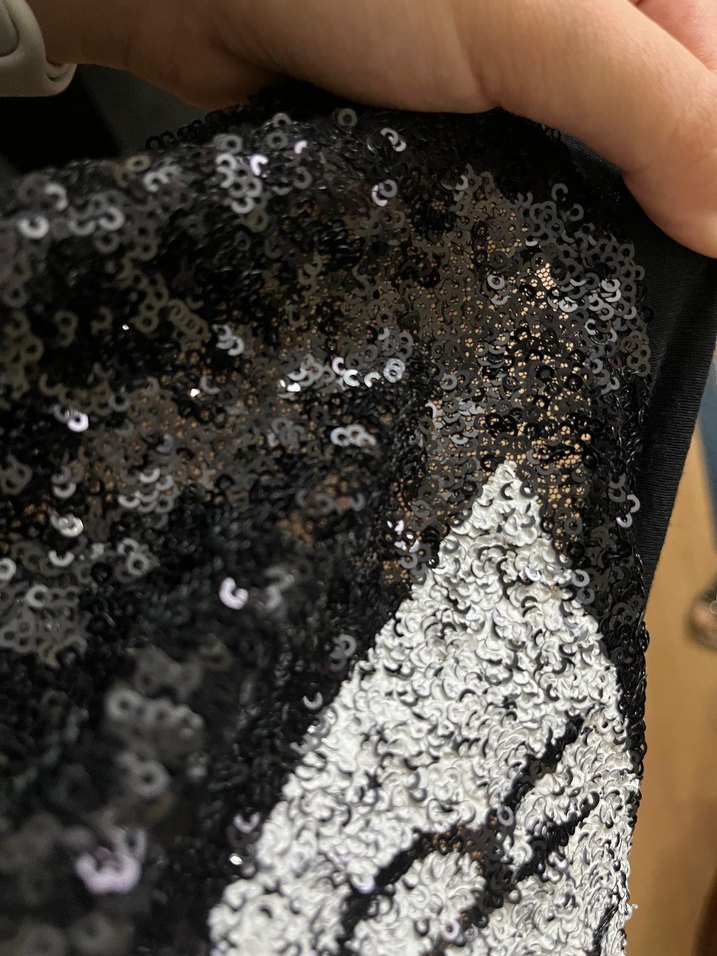 Siyah payet T_shırt - Görsel 4