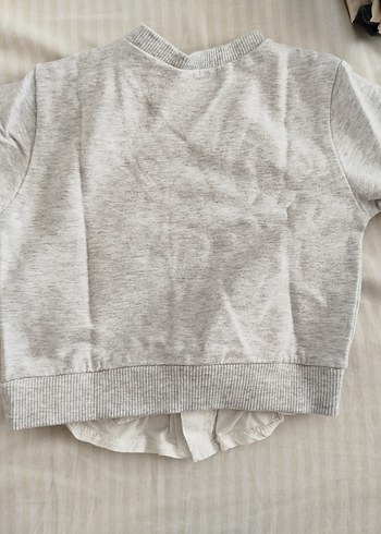 Gri Pamuklu Uzun Kollu Erkek Bebek Takımı - Görsel 6