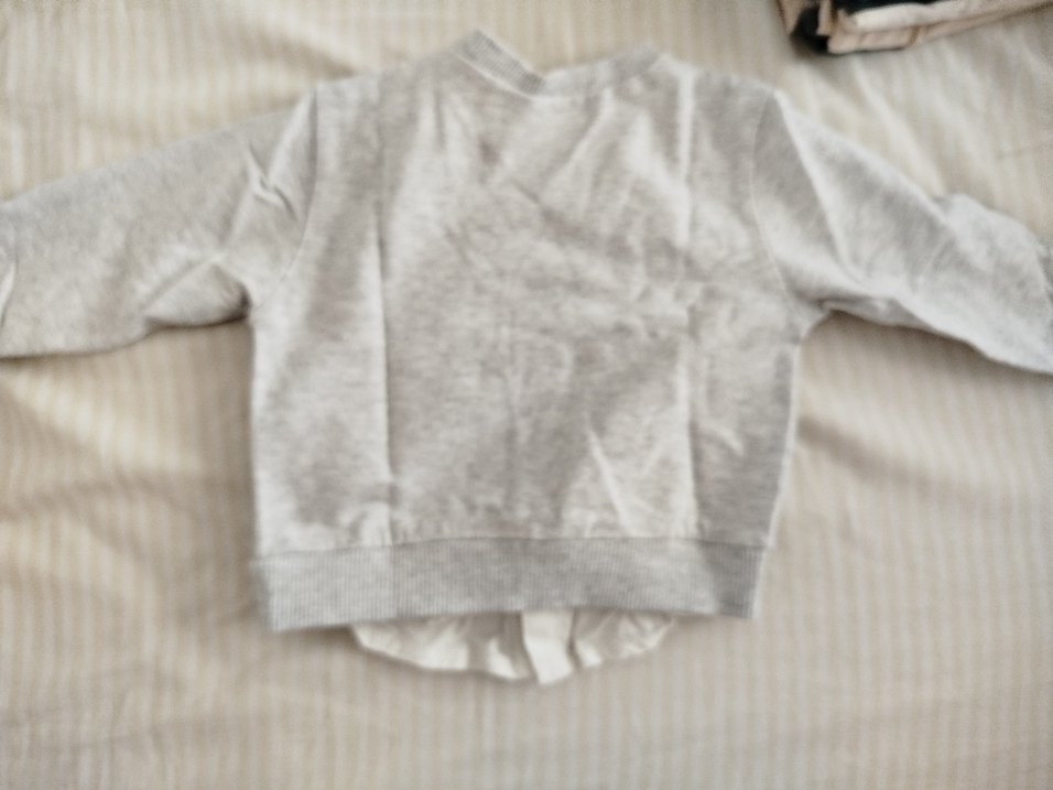Gri Pamuklu Uzun Kollu Erkek Bebek Takımı - Görsel 4