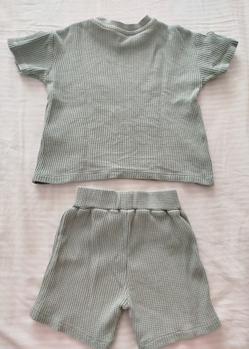 Yeşil Erkek Bebek Kısa Kollu Takım - Görsel 2