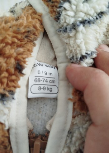 Kapüşonlu Erkek Çocuk Kahverengi Kürklü Ceket - Görsel 2