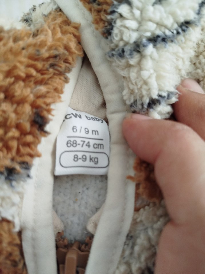 Kapüşonlu Erkek Çocuk Kahverengi Kürklü Ceket - Görsel 2