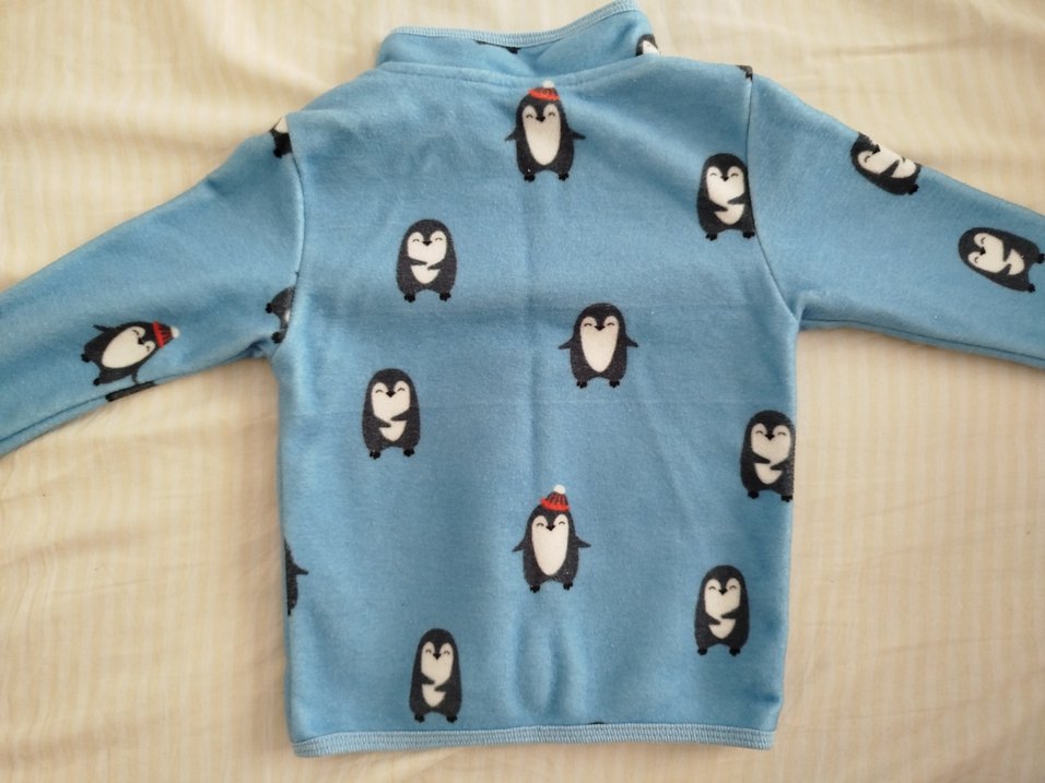 Bebek Erkek Renkli Penguen Desenli Snowsuit - Görsel 2