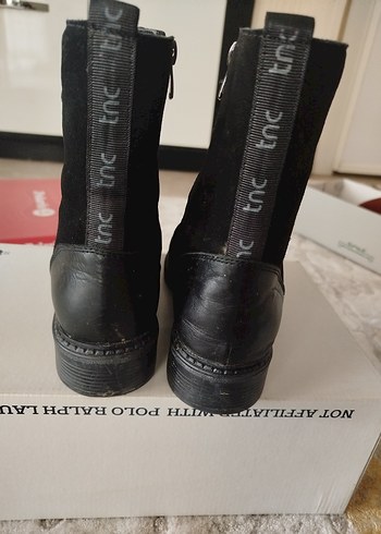 Siyah Süet Goth Tarzı Kadın Botu - Görsel 3